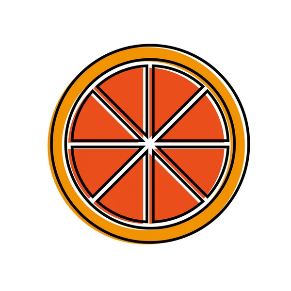 オレンジ色の分離設計 — ストックベクタ