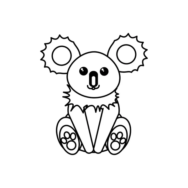 Desenho de desenho animado Koala — Vetor de Stock