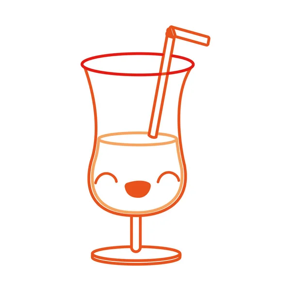 Cocktail Bebida Alcoólica Tema Vidro Design Isolado Ilustração Vetorial —  Vetores de Stock