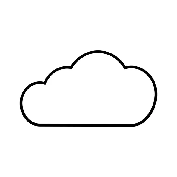 Oblak Počasí Obloha Příroda Téma Izolované Design Vektorové Ilustrace — Stockový vektor