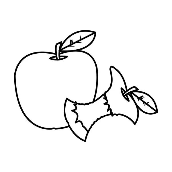 Design isolato della mela — Vettoriale Stock