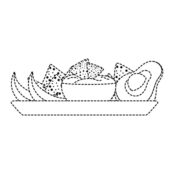 分離ナチョス デザイン — ストックベクタ