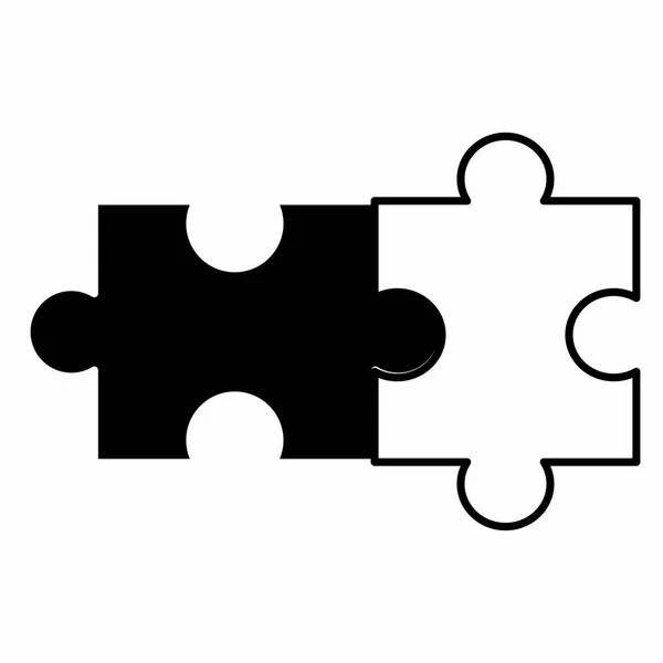 격리 된 퍼즐 디자인 — 스톡 벡터
