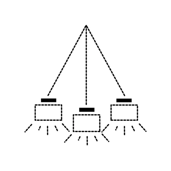 Απομονωμένη λάμπα σχεδιασμός — Διανυσματικό Αρχείο
