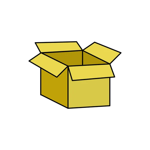 Design de caixa isolada — Vetor de Stock