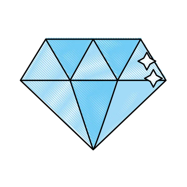 Isoliertes Diamantdesign — Stockvektor