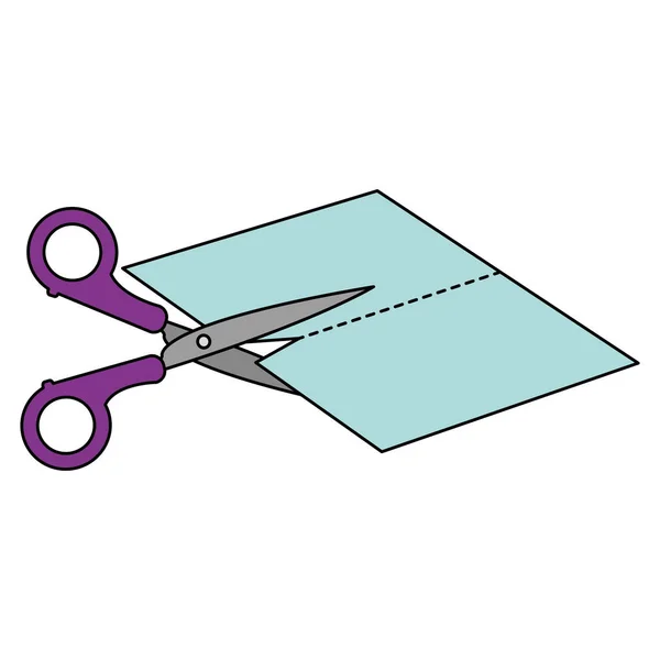 Geïsoleerde scissor ontwerp — Stockvector