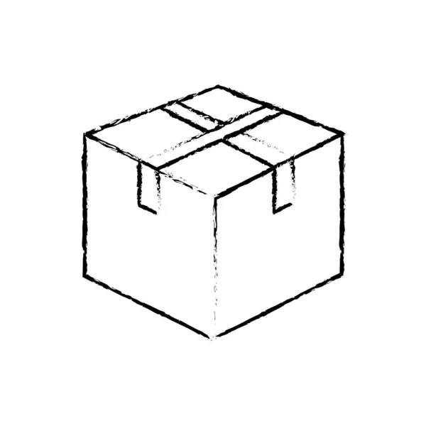 Box Der Lieferung Versand Und Logistik Thema Isoliert Design Vektor — Stockvektor