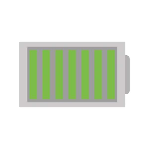 Tecnologia de energia de bateria sombra de cor com carga de nível — Vetor de Stock