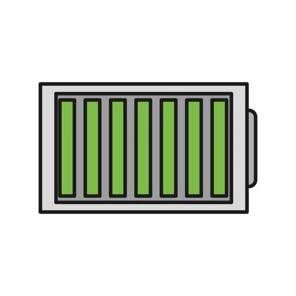 电池电源技术与电平充电 — 图库矢量图片