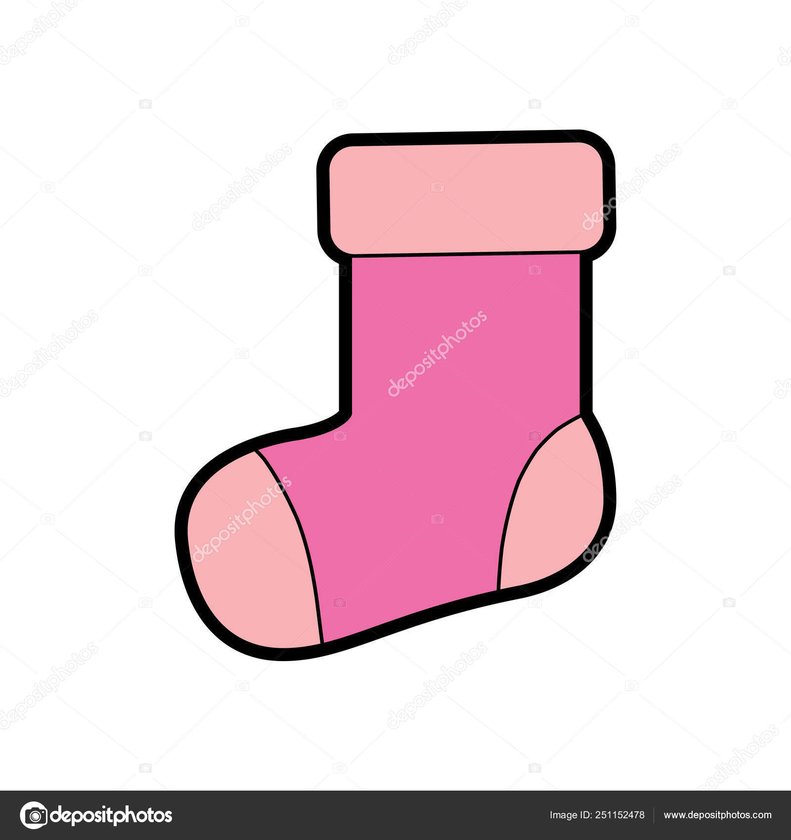 Baby sock design Stock Illustration by ©stockgiu 251152478