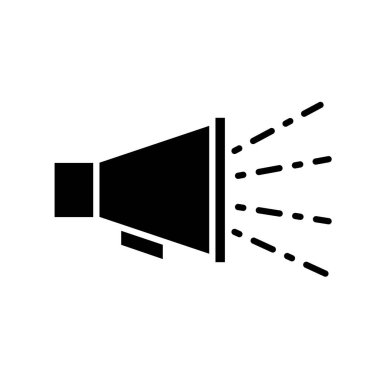 siluet megafon ses iletişim ileti bilgileri