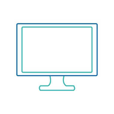 Bilgisayar aygıtı becerikli alet ve teknoloji Tema izole tasarım vektör çizim