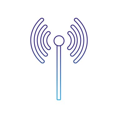 WiFi internet teknoloji ve iletişim Tema izole tasarım vektör çizim