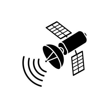 siluet uydu teknolojisi dijital küresel ağ