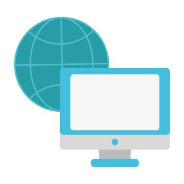 renkli ekran bilgisayar teknolojisi ile genel bağlantı