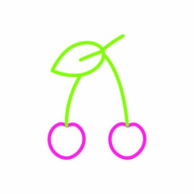 İzole kiraz tasarım