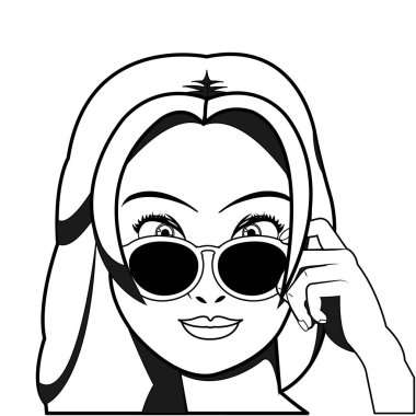 Retro kadın tasarım