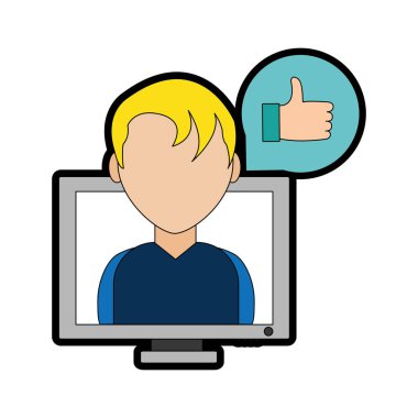 Bilgisayar aygıtı becerikli alet ve teknoloji Tema izole tasarım vektör çizim