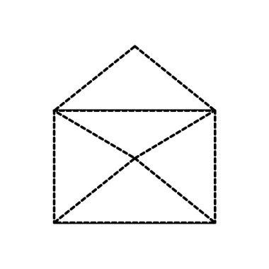 E-posta mektup ve mesaj Tema izole tasarım vektör çizim zarf