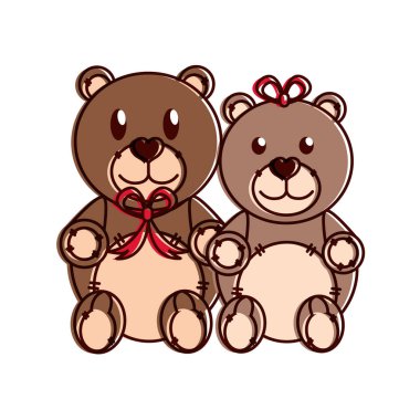 Oyuncak ayı çift tasarımı