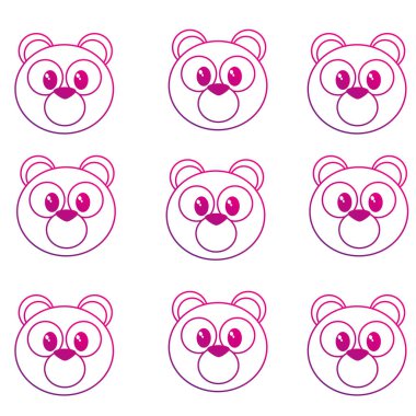 Çizgi film arka plan ayı