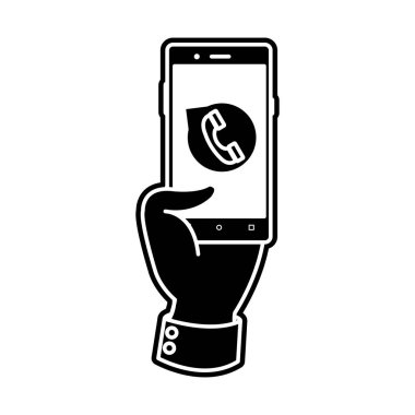 Smartphone aygıt becerikli alet ve teknoloji Tema izole tasarım vektör çizim