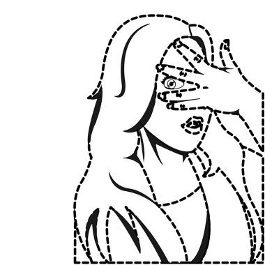 Retro kadın tasarım