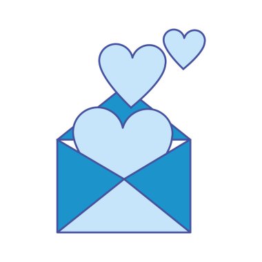 E-posta mektup ve mesaj Tema izole tasarım vektör çizim zarf