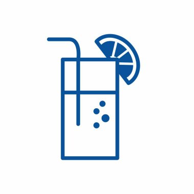 İçki ve içecek Tema izole tasarım vektör çizim suyu simgesi