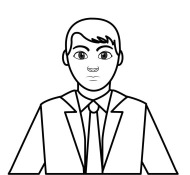 satır avatar şık erkek gömlek ve saç modeli ile