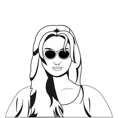 Retro kadın tasarım