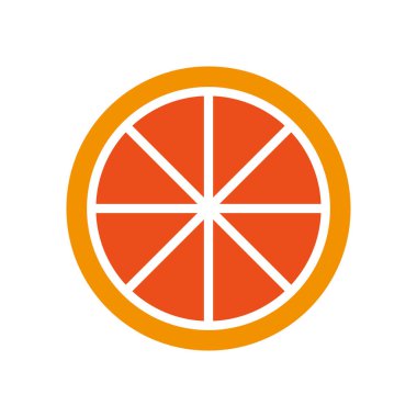 Yalıtılmış turuncu tasarım