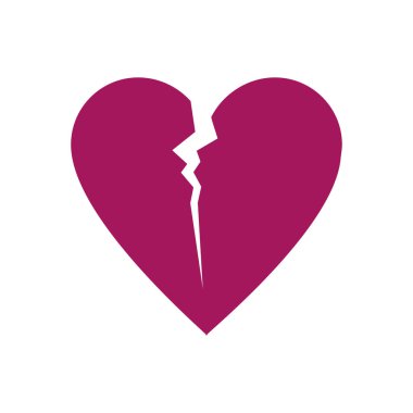 Kalp, aşk tutku ve romantik Tema izole tasarım vektör çizim