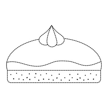 İzole pasta tasarım