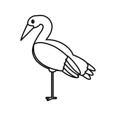 Leylek karikatür tasarım