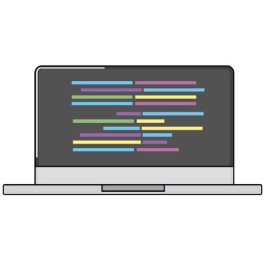 İzole laptop tasarım