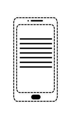 İzole smartphone tasarım