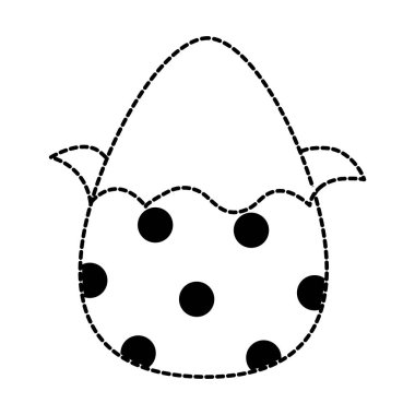 noktalı şekil çikolata yumurta Paskalya Puan dekorasyon ile