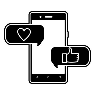 Smartphone aygıt becerikli alet ve teknoloji Tema izole tasarım vektör çizim