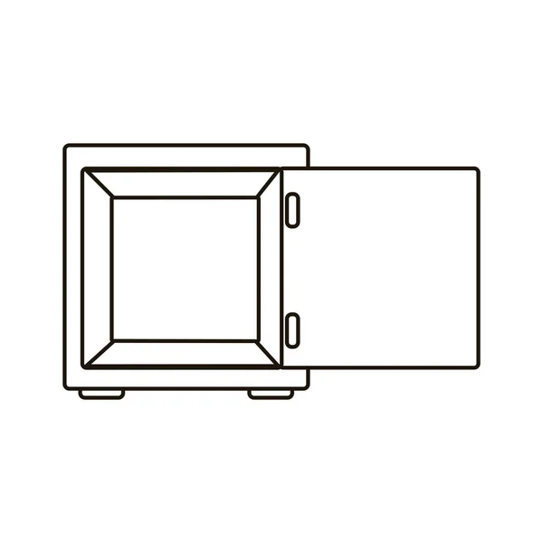 Isolerade strongbox design — Stock vektor