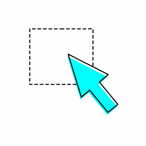 Isoliertes Cursor-Design — Stockvektor