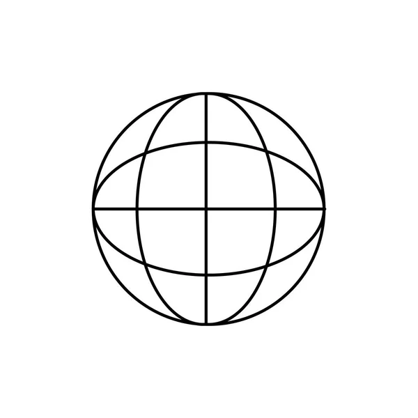 Design della sfera globale — Vettoriale Stock