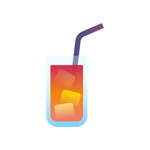 Isoliertes Cocktail-Design — Stockvektor