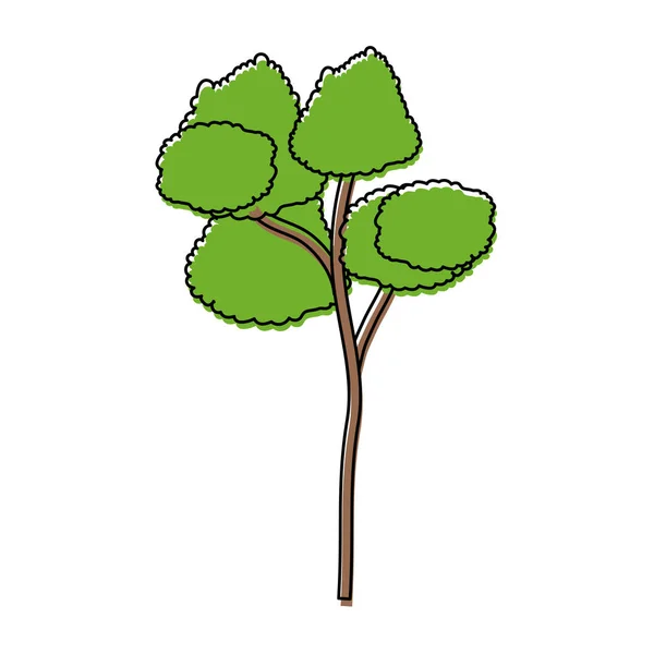 Изолированное дерево — стоковый вектор