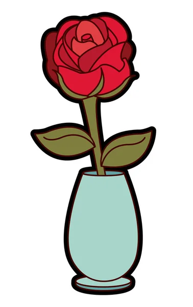 Diseño de decoración rosa — Vector de stock