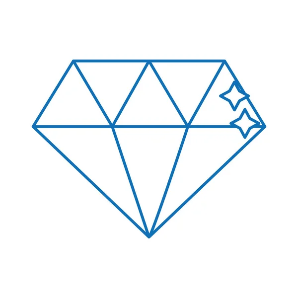 Diseño de diamante aislado — Vector de stock