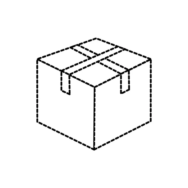 Box Der Lieferung Versand Und Logistik Thema Isoliert Design Vektor — Stockvektor