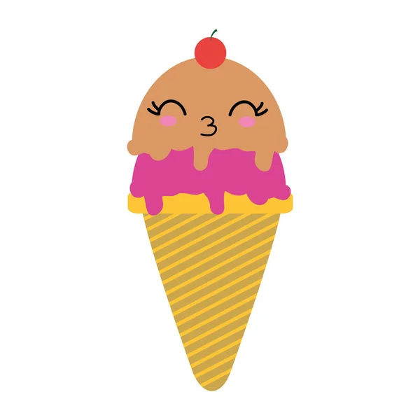 Isolated ice cream design — Stock Vector