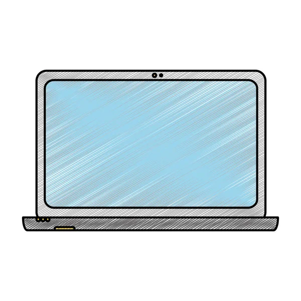 Isoliertes Laptop-Design — Stockvektor